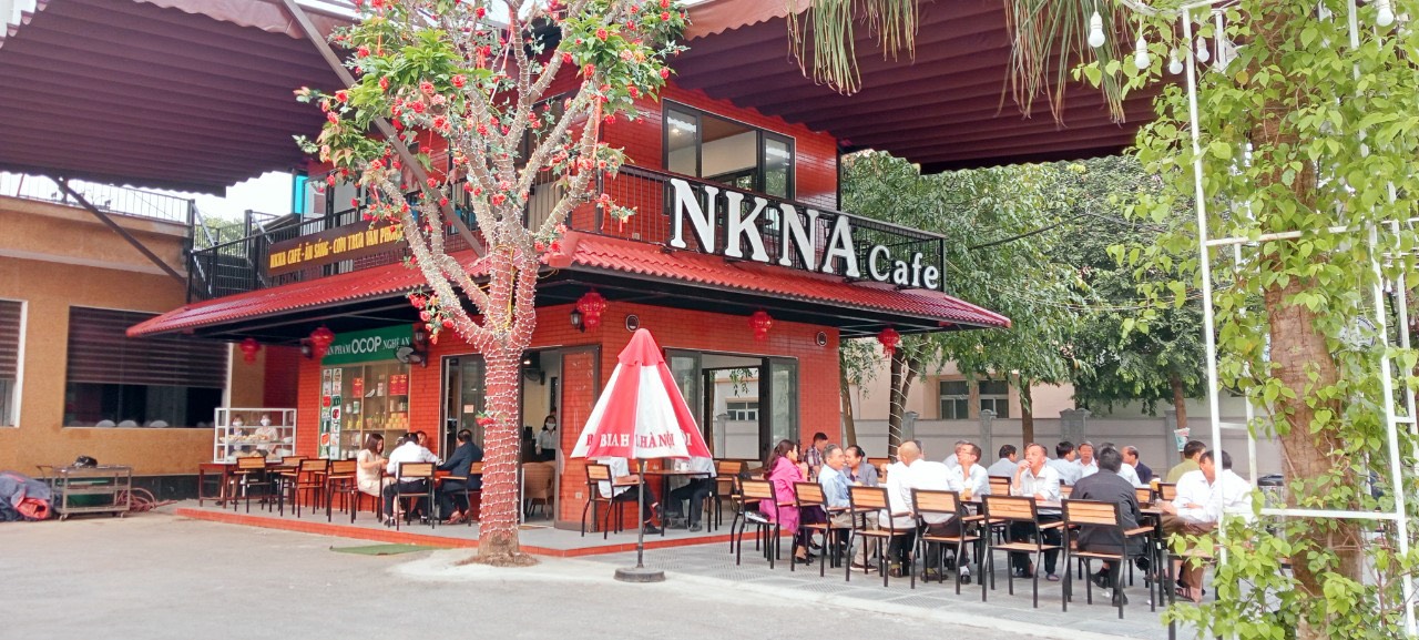 Cafe - ăn sáng tại nhà khách Nghệ An